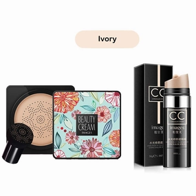 Magik Images Mushroom Head Air Cushion BB CC Cream Concealer Foundation Stick Moisturizing Natural Beige Cushion BB CC Stick (Cushion BB CC Stick, Ivory)