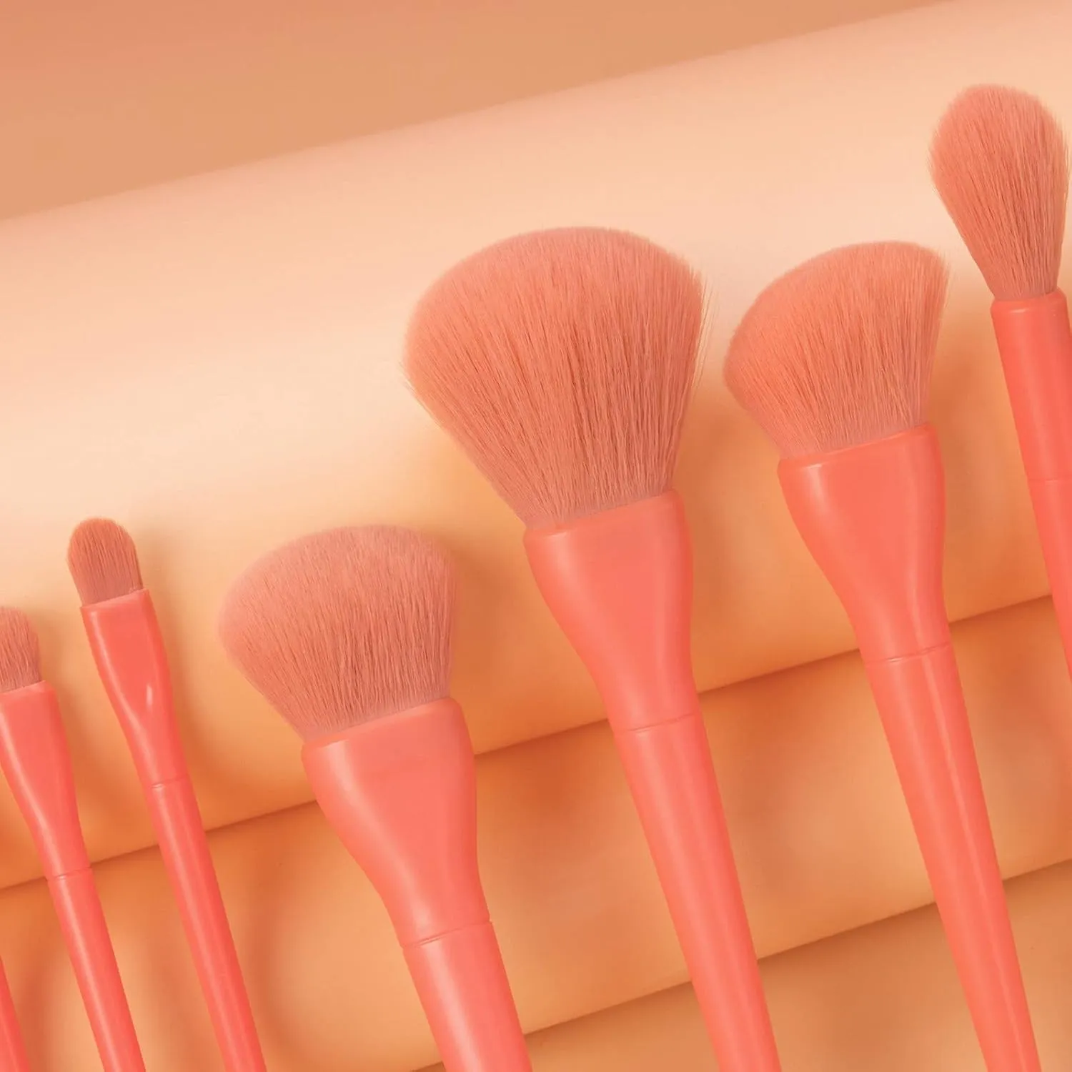 Make Brushes Cosmetic Eyeliner 10PCS Concealer Eyebrow Foundation Up Brush Makeup Products(Orange,One Size)
