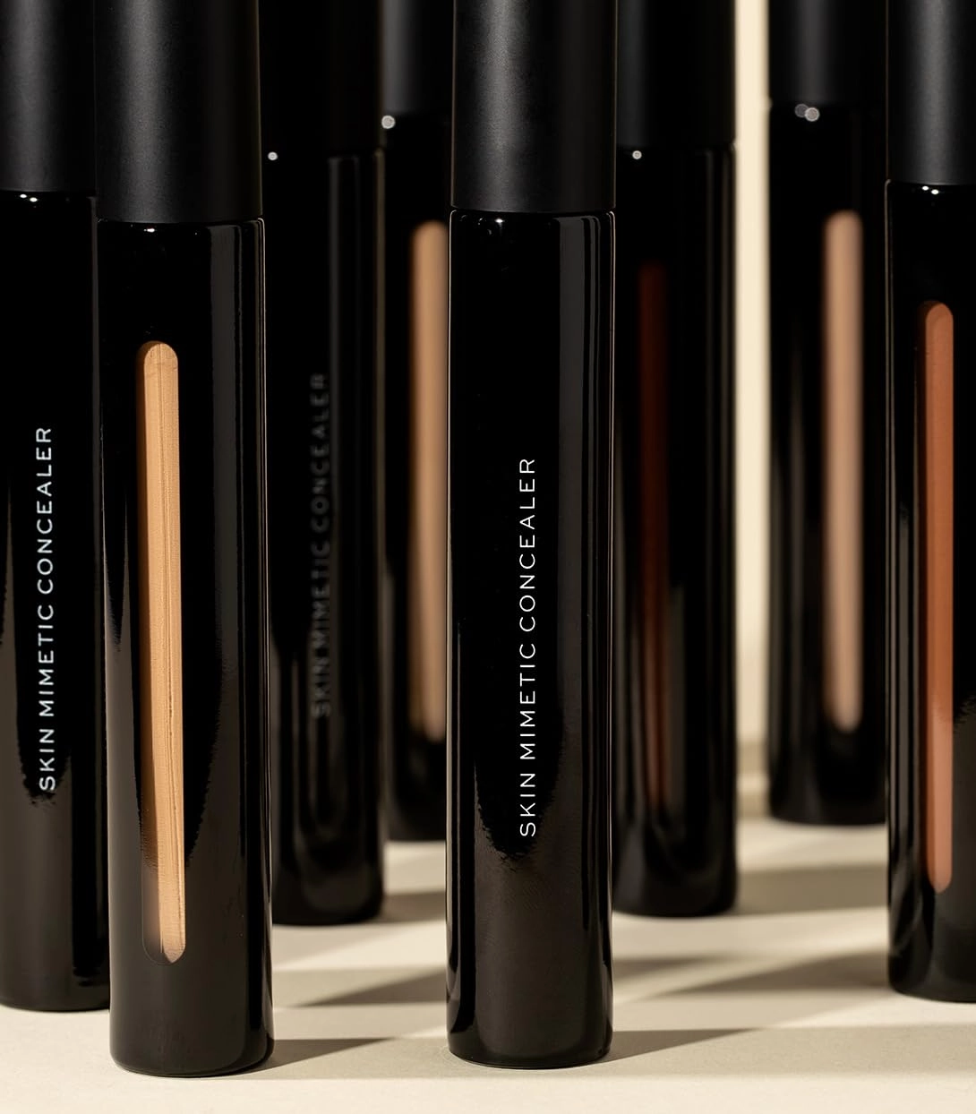 MAKE Beauty Skin Mimetic Concealer Buildable Medium Coverage Hydrating Concealer for Dark Circles Spot Concealing Brightening Crease-Free, Including Mature Skin. Radiant Finish. 14 Tan Deep Neutral