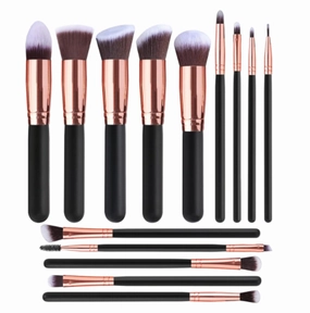 Make Up Brushes Set Makeup Brush Set 14 Pieces Soft Bristle Brushes For Eyeshadow Blush Contour Brush Makeup Tools Set(Gold gloss)