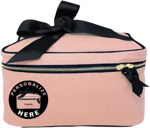 Makeup Bag for Women | Cosmetic Bag Organizer for Girls | Makeup Pouch for Traveling | Toiletry Bags for Women | Make Up Travel Pouches | Pink/Blush