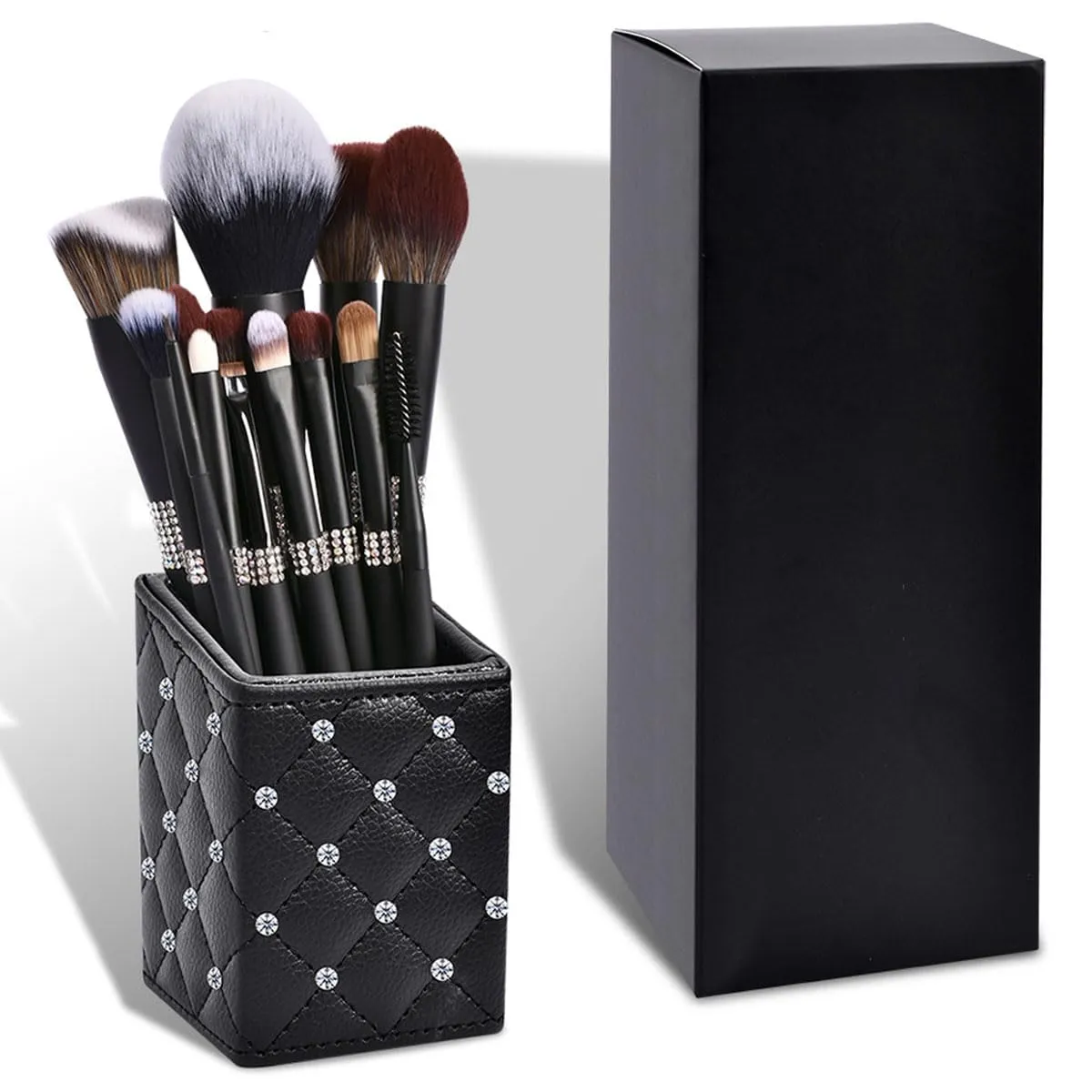 Makeup Brush Set 14 Pcs Premium Synthetic Foundation Powder Concealers Eye shadows Blush Makeup Brushes (14 makeup brushes bucket bag)