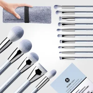 Makeup Brushes, EIGSHOW 15pcs Professional Makeup Brush Set Premium Synthetic Kabuki Brush Foundation Contour Concealers Blush Eye Shadow Brush Kit With Case, Guide Best Gift for Women, Travel Set