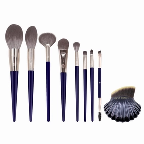 Makeup Brush Kit, MODUSKYE Blush Brush Set 9 IN 1 with Foundation Brush Ultra Soft Eyeshadow Contour Brushes Flawless Face Makeup Tool