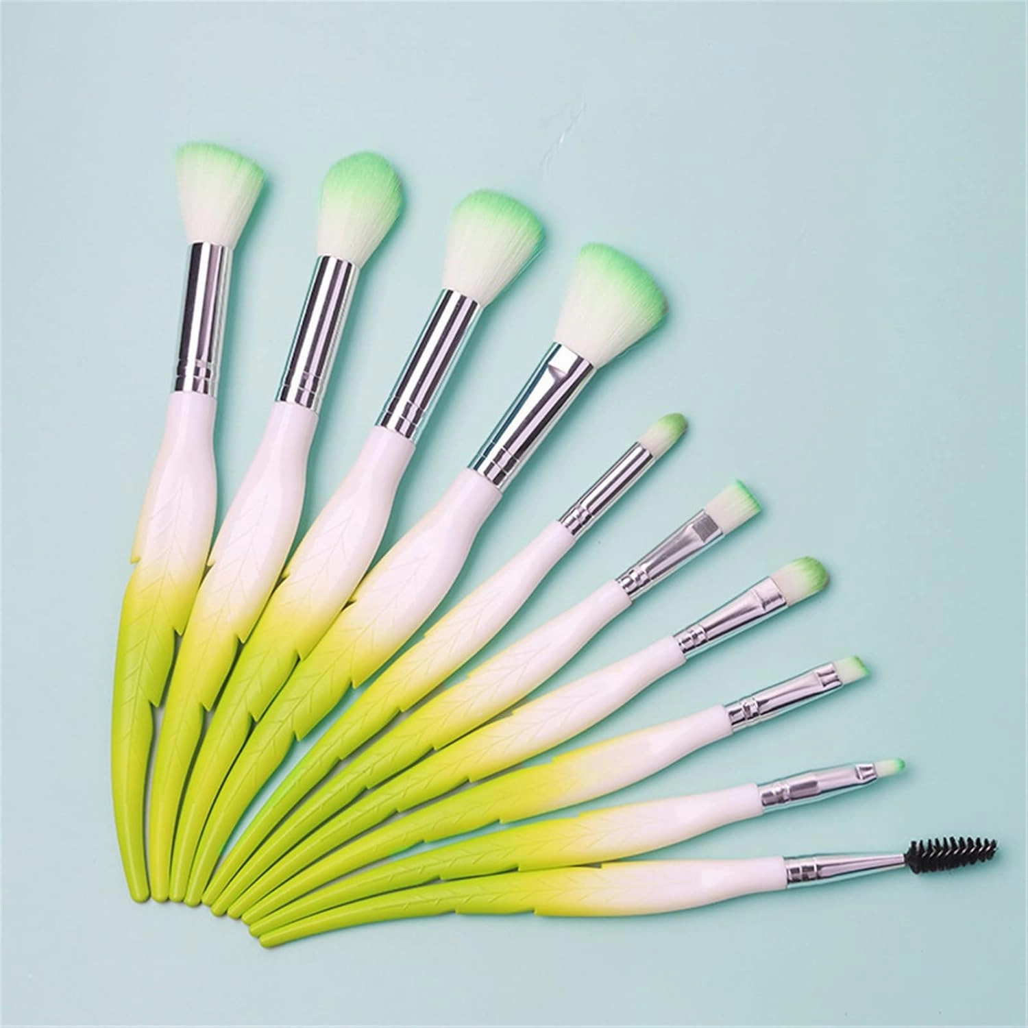 Makeup Brushes Brushes Eye Makeup Synthetic Makeup Concealers Powder Shadows Foundation Makeup Drape(Green)