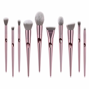 Makeup Brushes, Premium Professional Makeup Brush Set With Purse,10 PCS profession Makeup Brushes Used For Foundation Blending Blush Powder Blush Concealers Eye Shadows Brushes