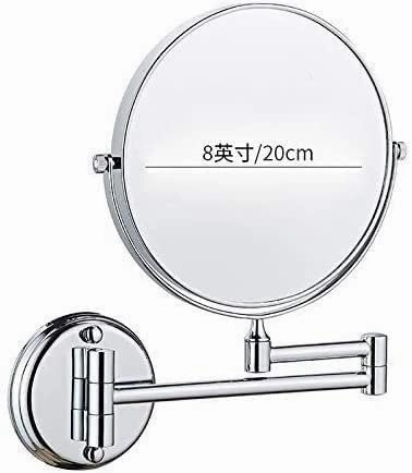 Makeup Mirror Folding Hotel Bathroom Telescopic Mirror Wall Double-Sided Enlargement Beauty Mirror Wall Hanging Free Hole