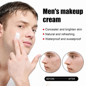 Manscode Men's Makeup Concealer Cream - Moisturizing Face Cream for Skin Care (1pcs)