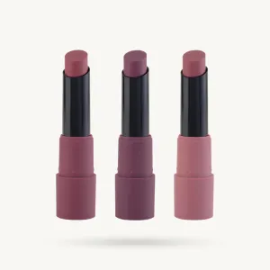 mar.s Matte Box Set of 3 Lipsticks for Women | Long-Lasting | Smooth Finish | Moisturising | One Swipe Pigmentation (3x3.2 gm) (03-Plum) - New