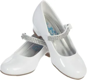 Mary Jane Shoes for Girls Dress Shoes Flower Girl Heels for Church Wedding Easter Christmas Zapatillas para Niñas de Vestir
