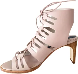 Matt Bernson Women's Blush Leather Miro Heel Pump, Pink, 6