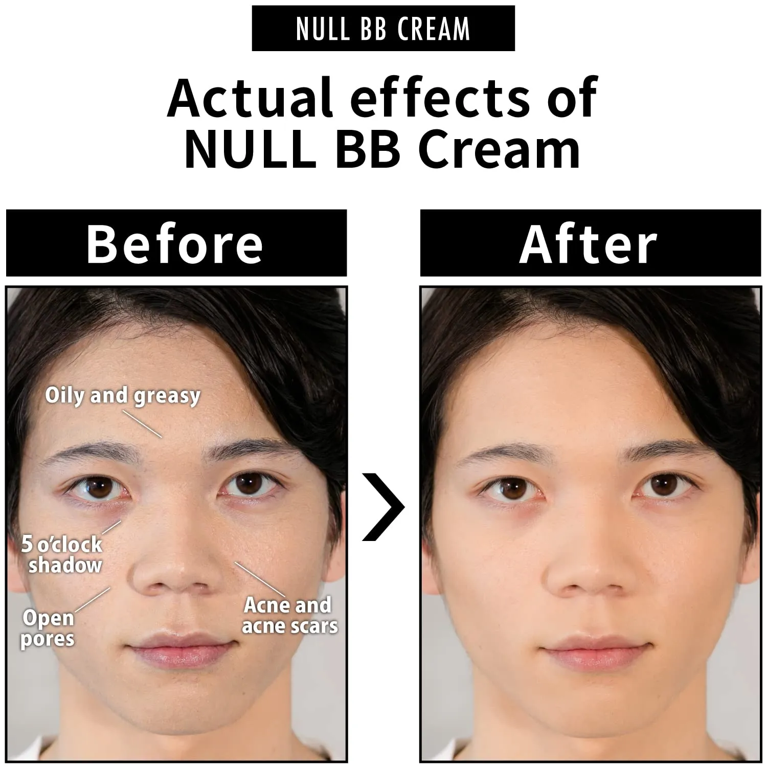[Matte Finish] NULL mens BB Cream, Mens concealer, Tinted Moisturizer broad spectrum SPF30 PA  , CC cream, Revitalising Nourishing Tone Up Cream, Natural Cover, 0.7oz Made in Japan (Ochre)