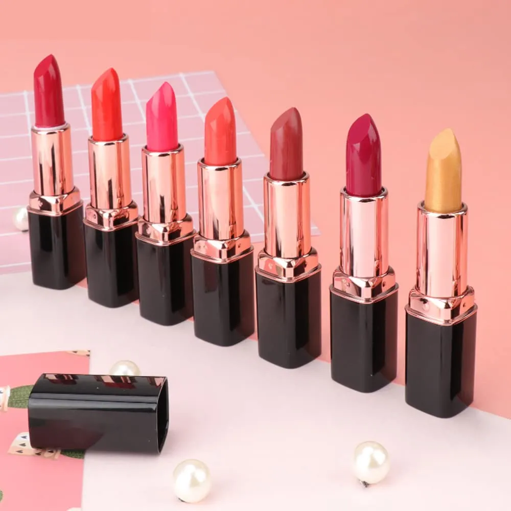 Matte Lipstick, 11 Colos Ladies Matte Lipstick Long Lasting Waterproof Velvet Red Lipstick Lip Gloss Set Pigmented Lip Makeup for Girls and Women Gift (01#)