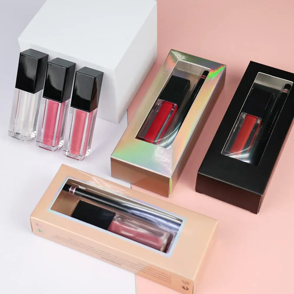 Matte Liquid Lipstick, 10 Colos Ladies Matte Liquid Lipstick Long Lasting Waterproof Velvet Lip Gloss Set Pigmented Lip Makeup Gift for Girls and Women (02#)
