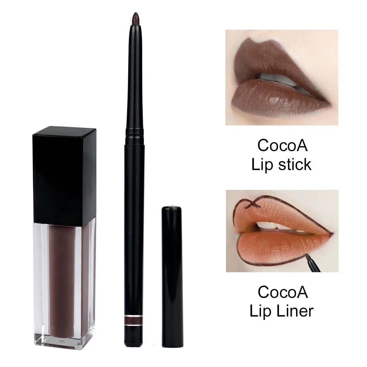 Matte Liquid Lipstick, 10 Colos Ladies Matte Liquid Lipstick Long Lasting Waterproof Velvet Lip Gloss Set Pigmented Lip Makeup Gift for Girls and Women (05#)