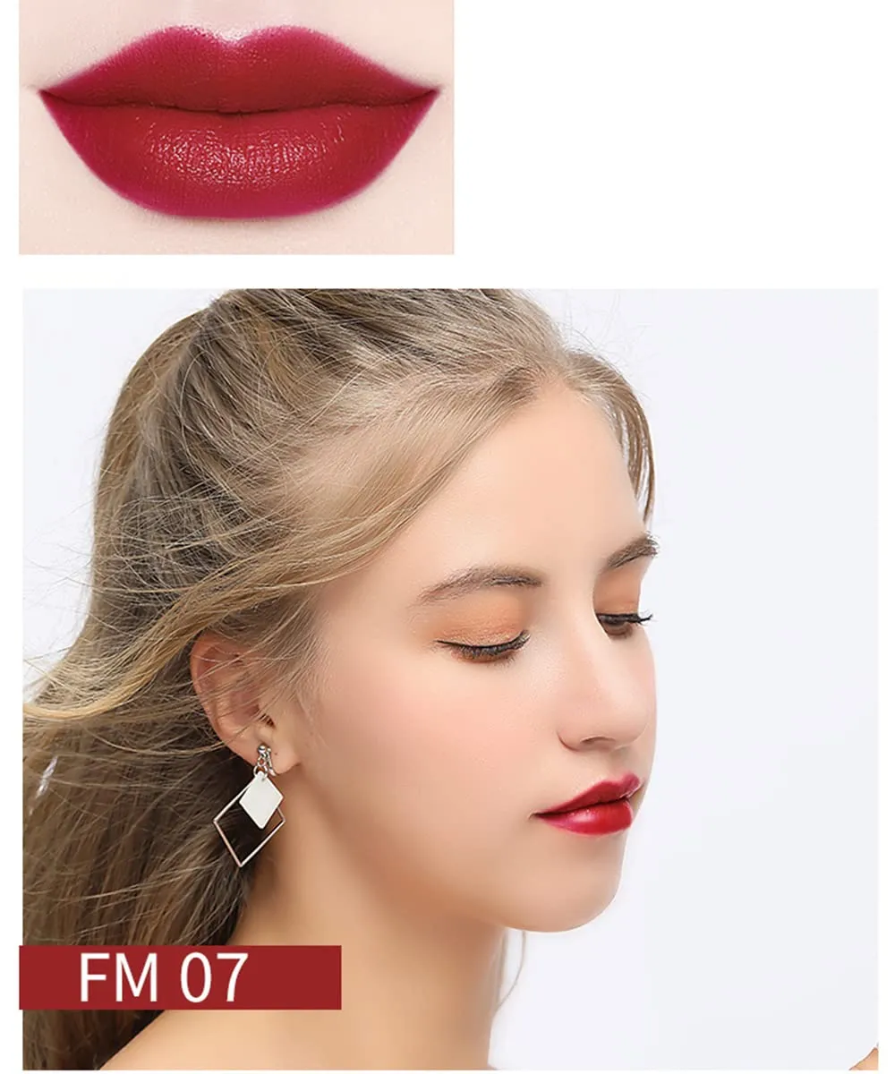 Matte Liquid Lipstick, 10 Colos Ladies Matte Liquid Lipstick Long Lasting Waterproof Velvet Lip Gloss Set Pigmented Lip Makeup Gift for Girls and Women (FM07)