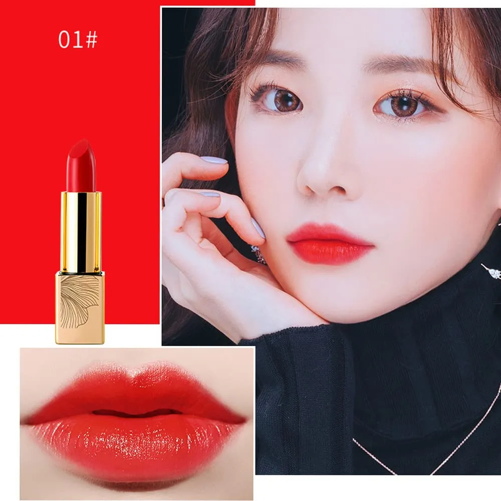 Matte Liquid Lipstick, 9 Colos Ladies Matte Liquid Lipstick Long Lasting Waterproof Velvet Red Lipstick Lip Gloss Set Pigmented Lip Makeup for Girls and Women Gift (01#)