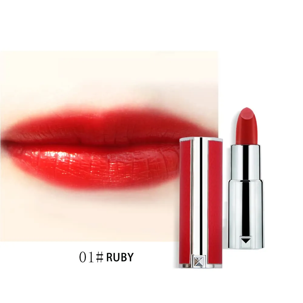 Matte Liquid Lipstick, Ladies Matte Liquid Lipstick Long Lasting Waterproof Velvet 8 Colors Red Lipstick Lip Gloss Set Pigmented Lip Makeup for Girls and Women Gift (01#)