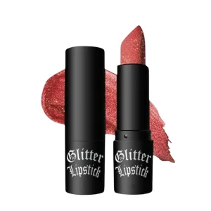 Matte Long-lasting Lipstick With Fine Glitter, Glitters Matte Lipstick Metallic Shimmering Gloss (05#)