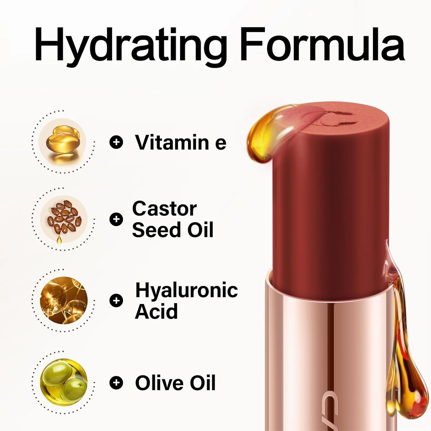 Matte Lipstick Hydrating Lip Color Makeup, Highly Pigmented Lipstick with Moisturizing Formula, Lightweight, Smooth, M23