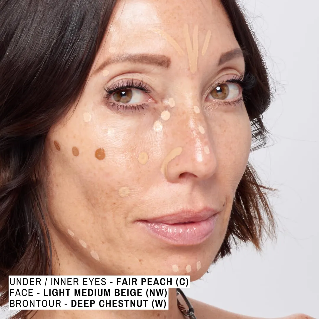 Maxine's Revenge FRENCH FACE Concealer Concentrate | Hydrate and Blur | Conceal and Highlight with Lightweight Full-Coverage LIGHT MEDIUM BEIGE