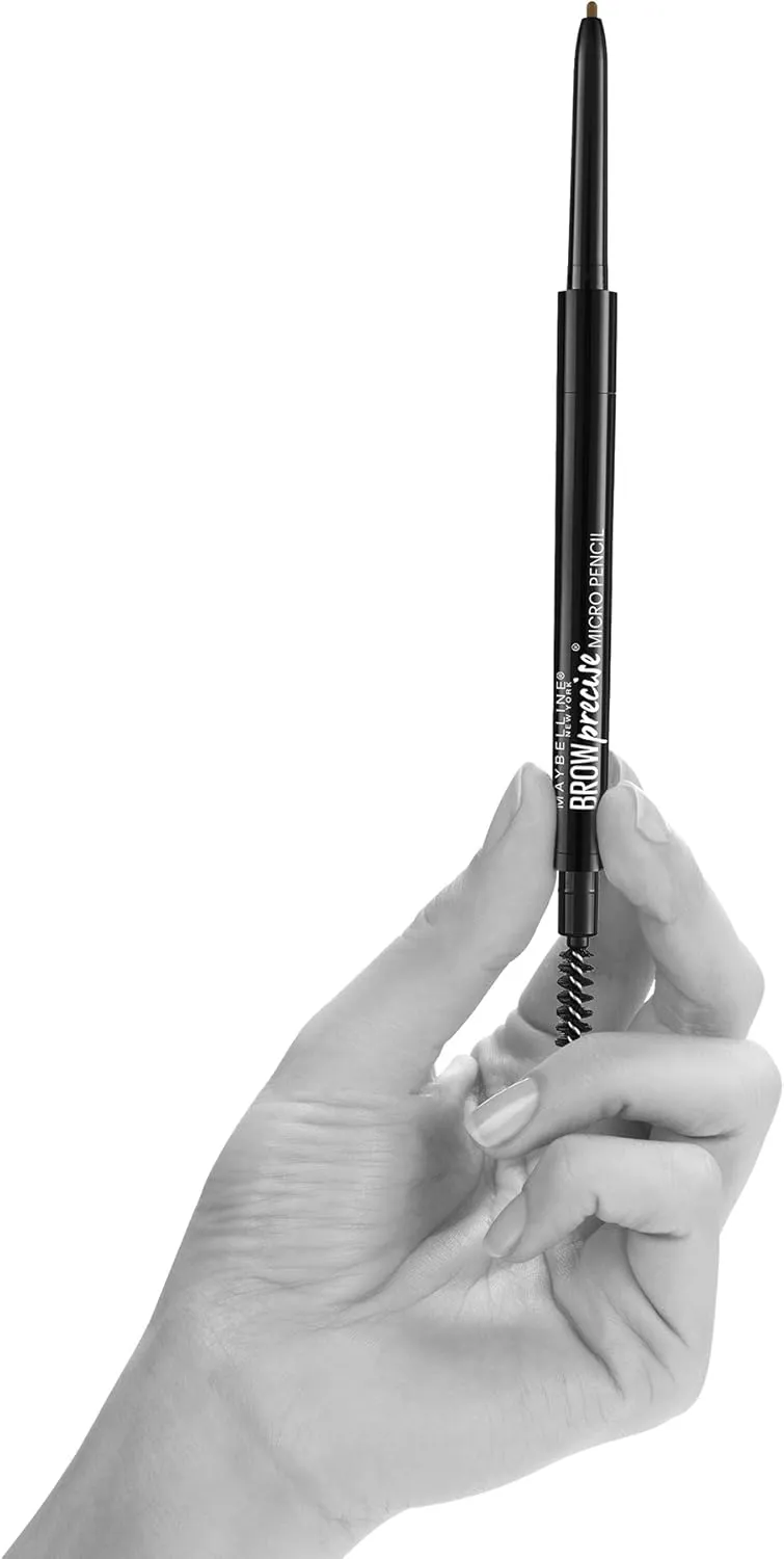 Maybelline Brow Precise Micro Eyebrow Pencil Makeup, Black Brown, 0.002 Ounce