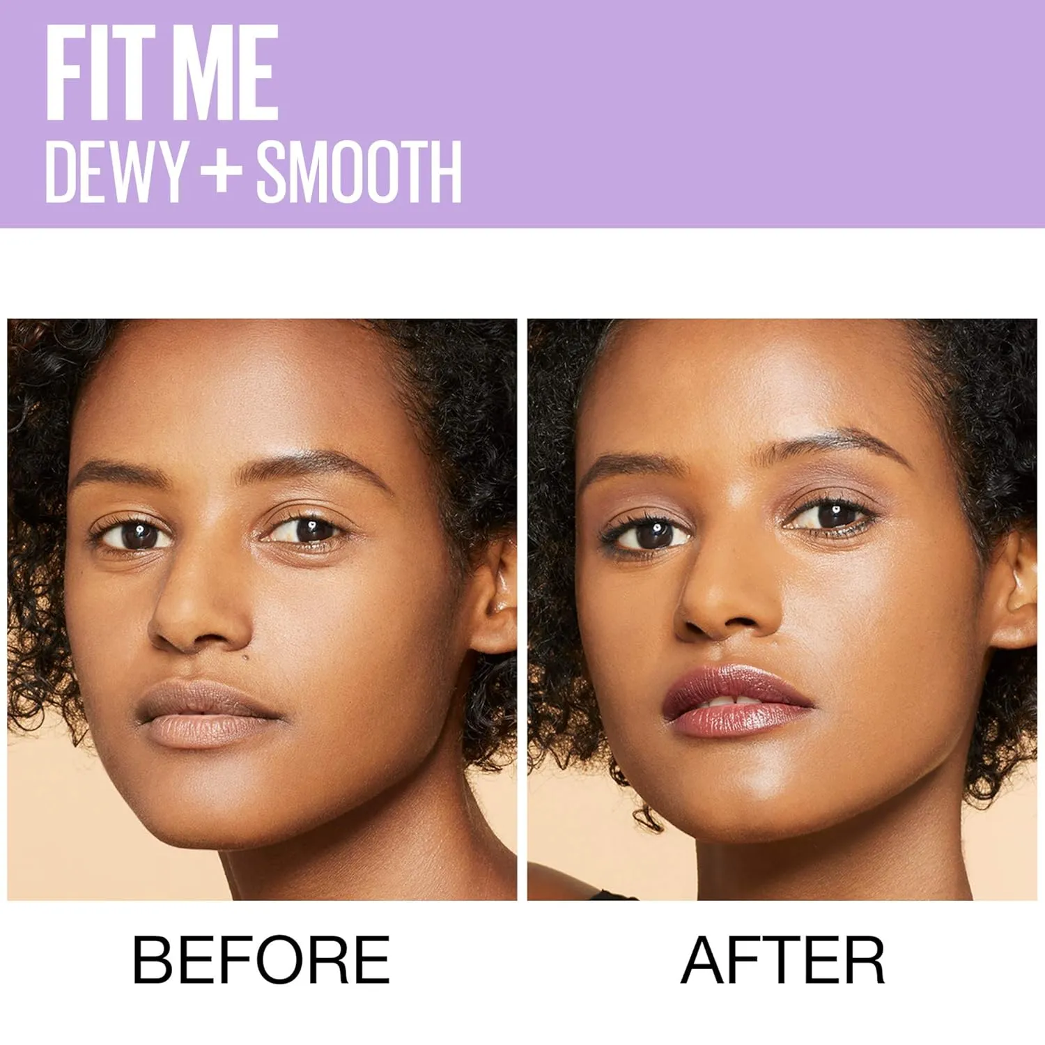 Maybelline Fit Me Dewy   Smooth Foundation Makeup, Mocha, 1 Count (Pack of 4)