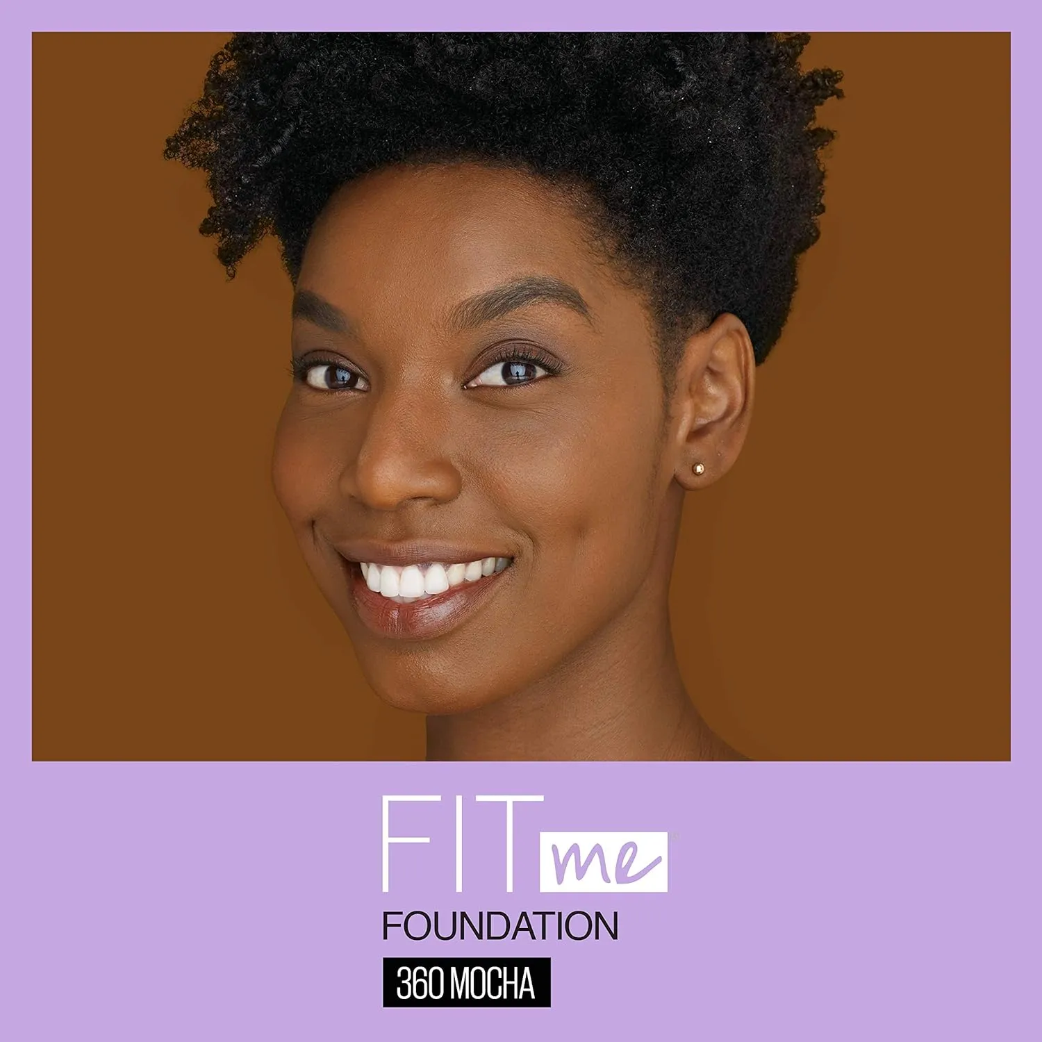 Maybelline Fit Me Dewy   Smooth Foundation Makeup, Mocha, 1 Count (Pack of 4)