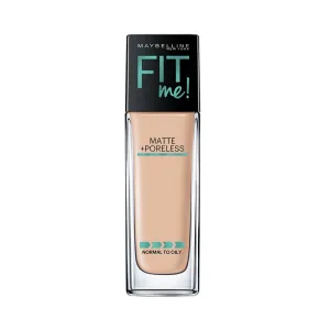 Maybelline Fit Me Matte   Poreless Liquid Foundation Makeup Bundle with Ivory and Classic Ivory, 1 Count