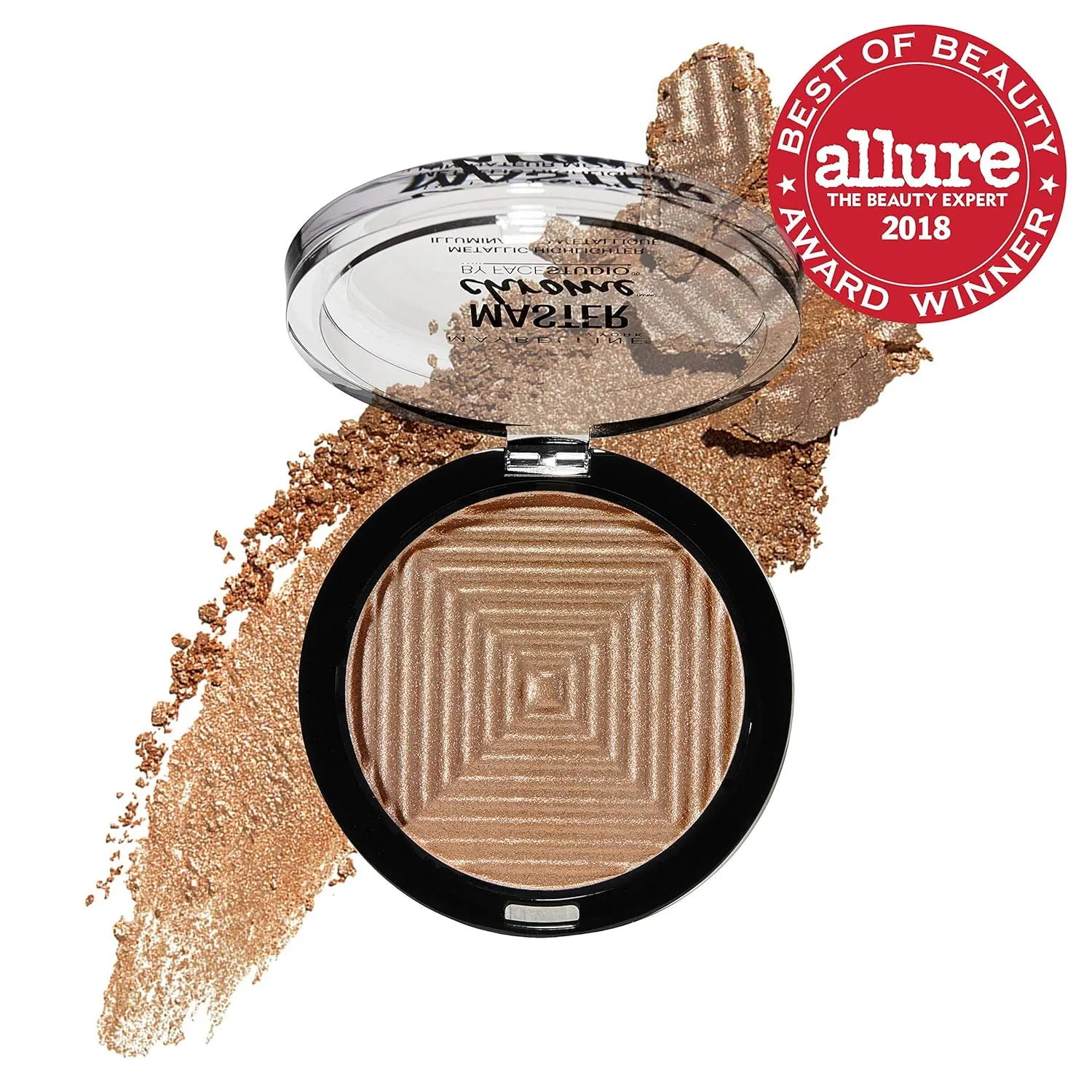 Maybelline Master Chrome Metallic Highlighter Powder, Molten Gold, 1 Count (Pack of 3)