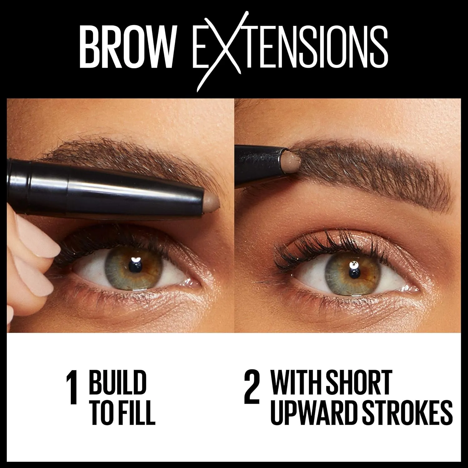 Maybelline New York Brow Extensions Fiber Pomade Crayon Eyebrow Makeup, 248 Light Blonde