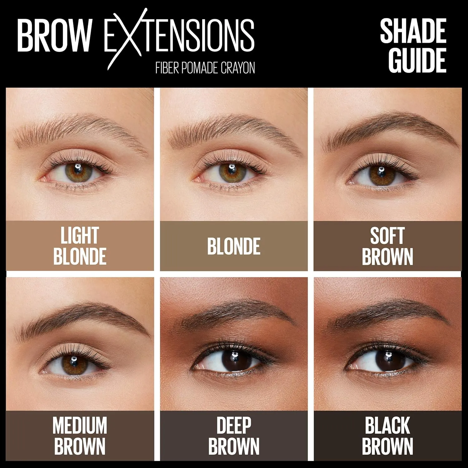 Maybelline New York Brow Extensions Fiber Pomade Crayon Eyebrow Makeup, 248 Light Blonde