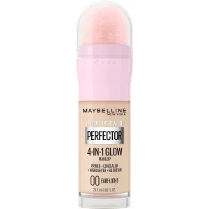 Maybelline New York Instant Age Rewind Instant Perfector 4-In-1 Glow Makeup - Primer, Concealer, Highlighter and BB Cream in 1, Fair/Light, 0.68 fl oz