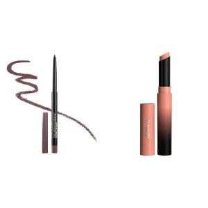 MAYBELLINE Shaping Lip Liner Gone Griege & Ultimatte Matte Lipstick More Blonde, Sandy Nude, 1 Count Each