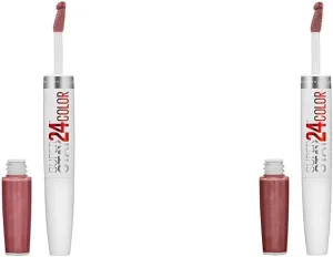 MAYBELLINE Super Stay 24 Liquid Lipstick 2-Step Makeup Bundle with Forever Chestnut & Constant Cocoa, 2 Count