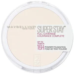 Maybelline Super Stay Full Coverage Powder Foundation Makeup, Up to 16 Hour Wear, Soft, Creamy Matte Foundation, Fair Porcelain, 1 Count