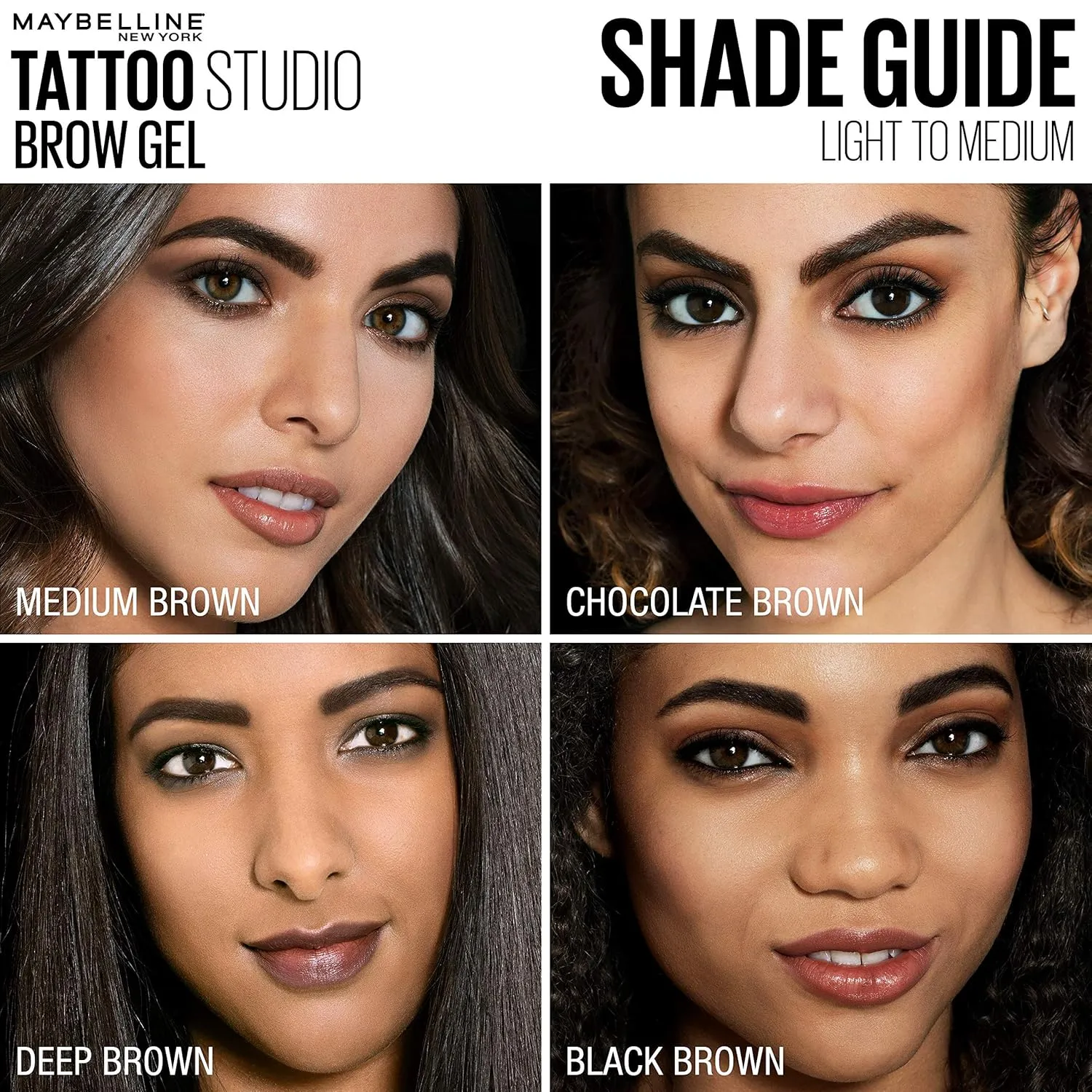 Maybelline TattooStudio Waterproof Eyebrow Gel Makeup, Blonde, 1 Count