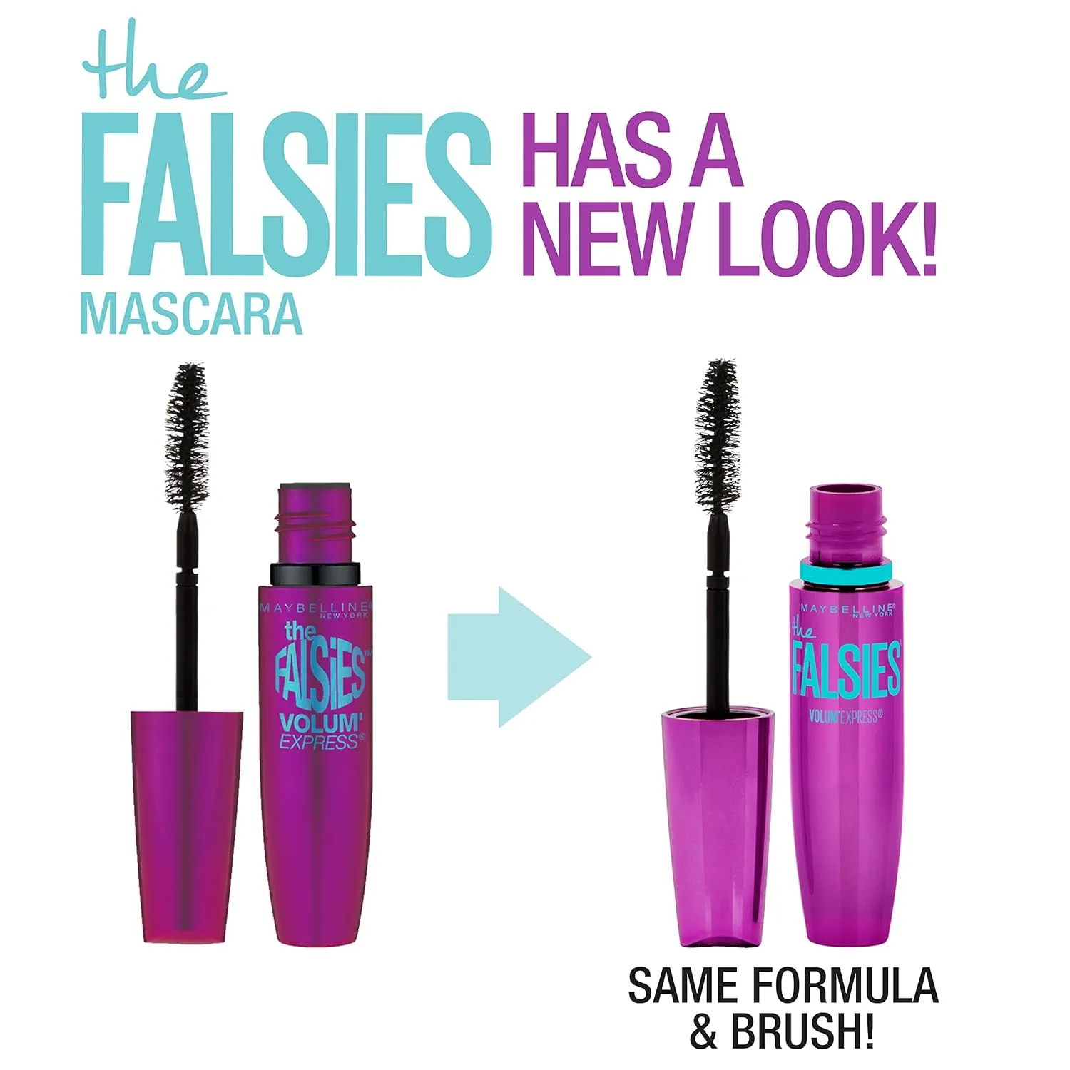 Maybelline Volum' Express Falsies Volumizing Waterproof Mascara, Very Black, 2 Count