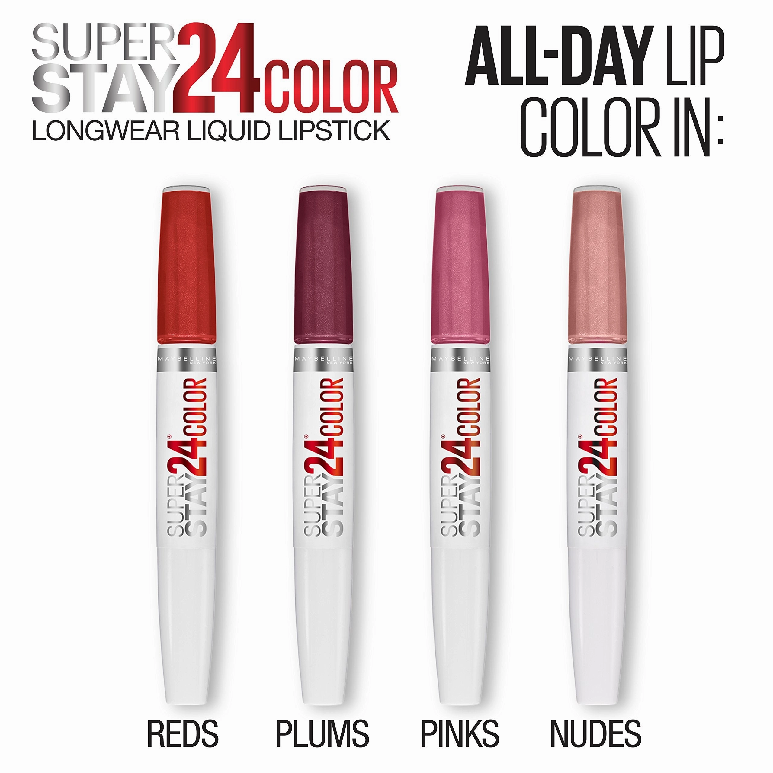 Maybelline New York Superstay 24, 2-step Lipcolor, All Day Cherry 015