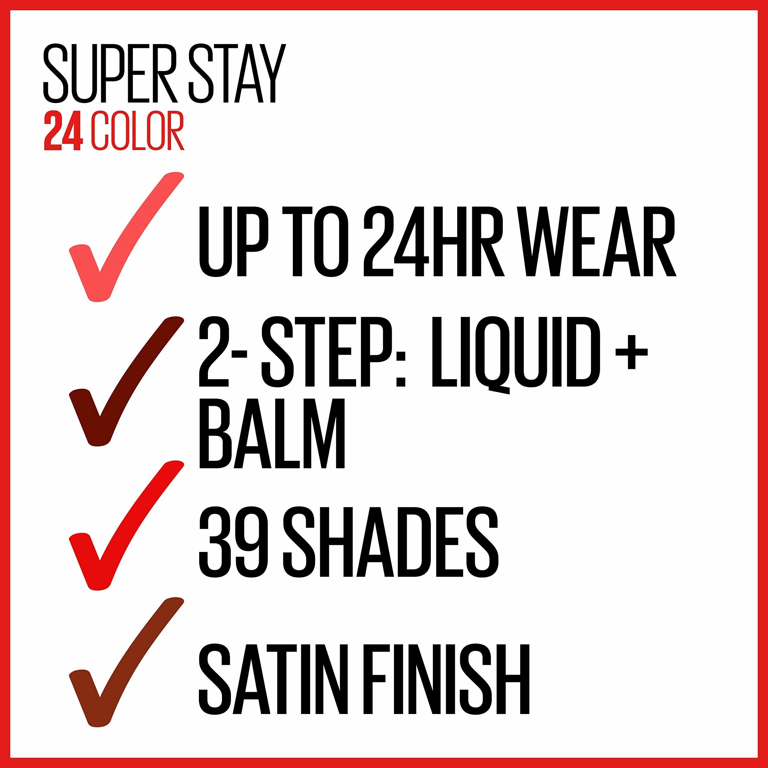 Maybelline New York Superstay 24, 2-step Lipcolor, All Day Cherry 015