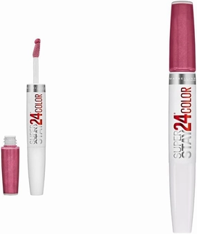 MAYBELLINE Super Stay 24 2-Step Liquid Lipstick Blush On & Timeless Rose Pink Shades
