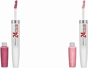 MAYBELLINE Super Stay 24 Liquid Lipstick Blush On Pink & So Pearly Pink Coral Pink, 1 Count Each