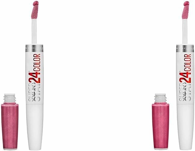 MAYBELLINE Super Stay 24 Liquid Lipstick Blush On Pink & Wear On Wildberry Mauve Pink, 1 Count Each