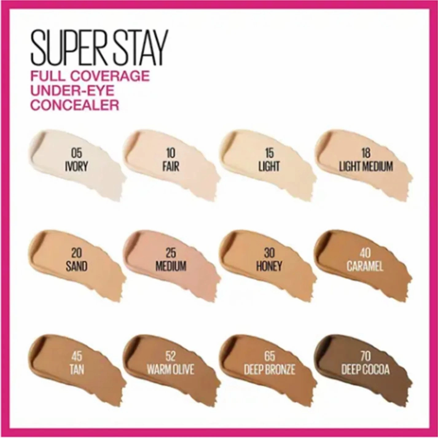 Maybelline SuperStay Full Coverage Eye Concealer 20 Sand