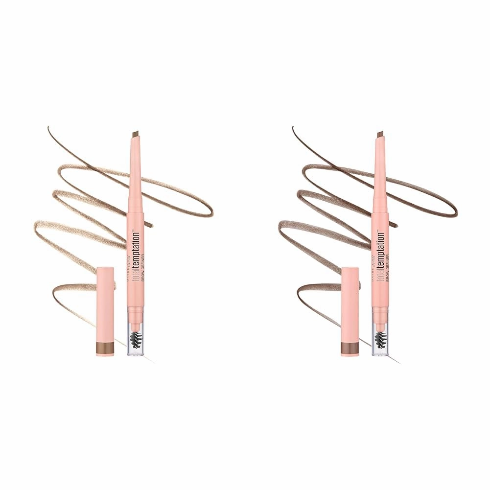 Maybelline Total Temptation Eyebrow Definer Pencil Blonde Soft Brown 2 Count Bundle