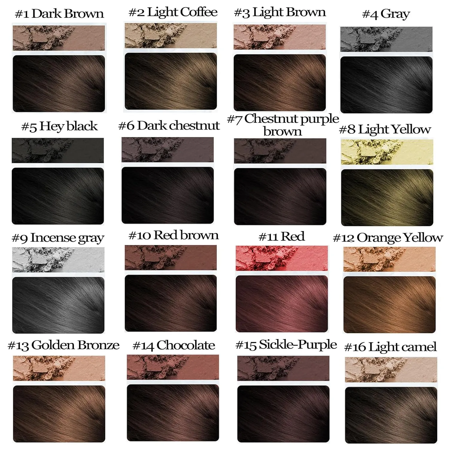 Maycheer Hairline Shadow Powder, Maycheer Hair Shadow, Magic Root Cover Up, 30 Colors Grey Hair Coverage Touch Up, Hair Powder for Gray Hair Coverage with Mirror and Cushion (#3 Light Brown)