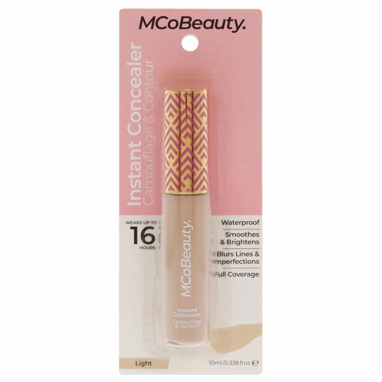 MCoBeauty Instant Camouflage And Contour Concealer - Light, 0.3 Oz - Cruelty-Free, Vegan, Full Coverage, Smooths Skin, Blurs Imperfections, Corrects Dark Circles