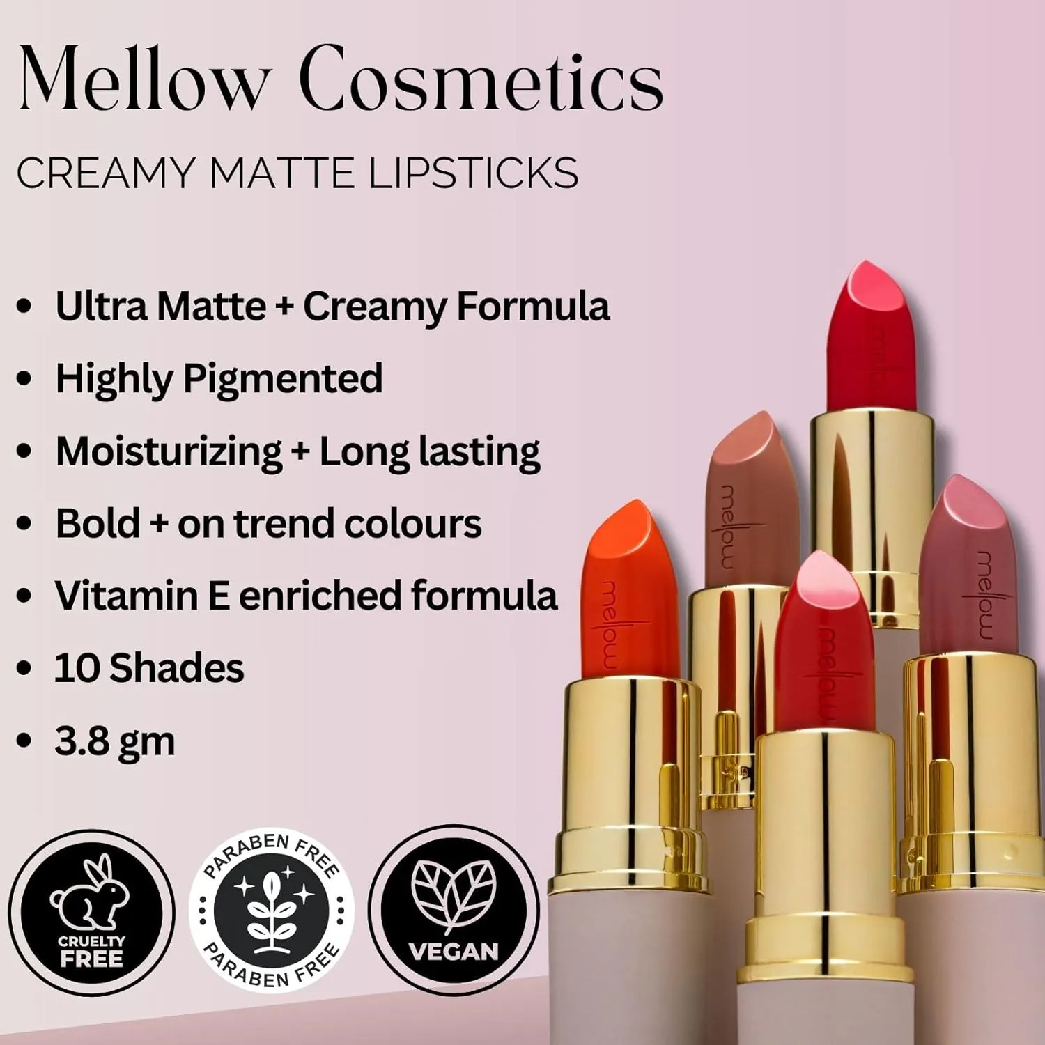 Mellow Cosmetics - Creamy Matte Lipstick