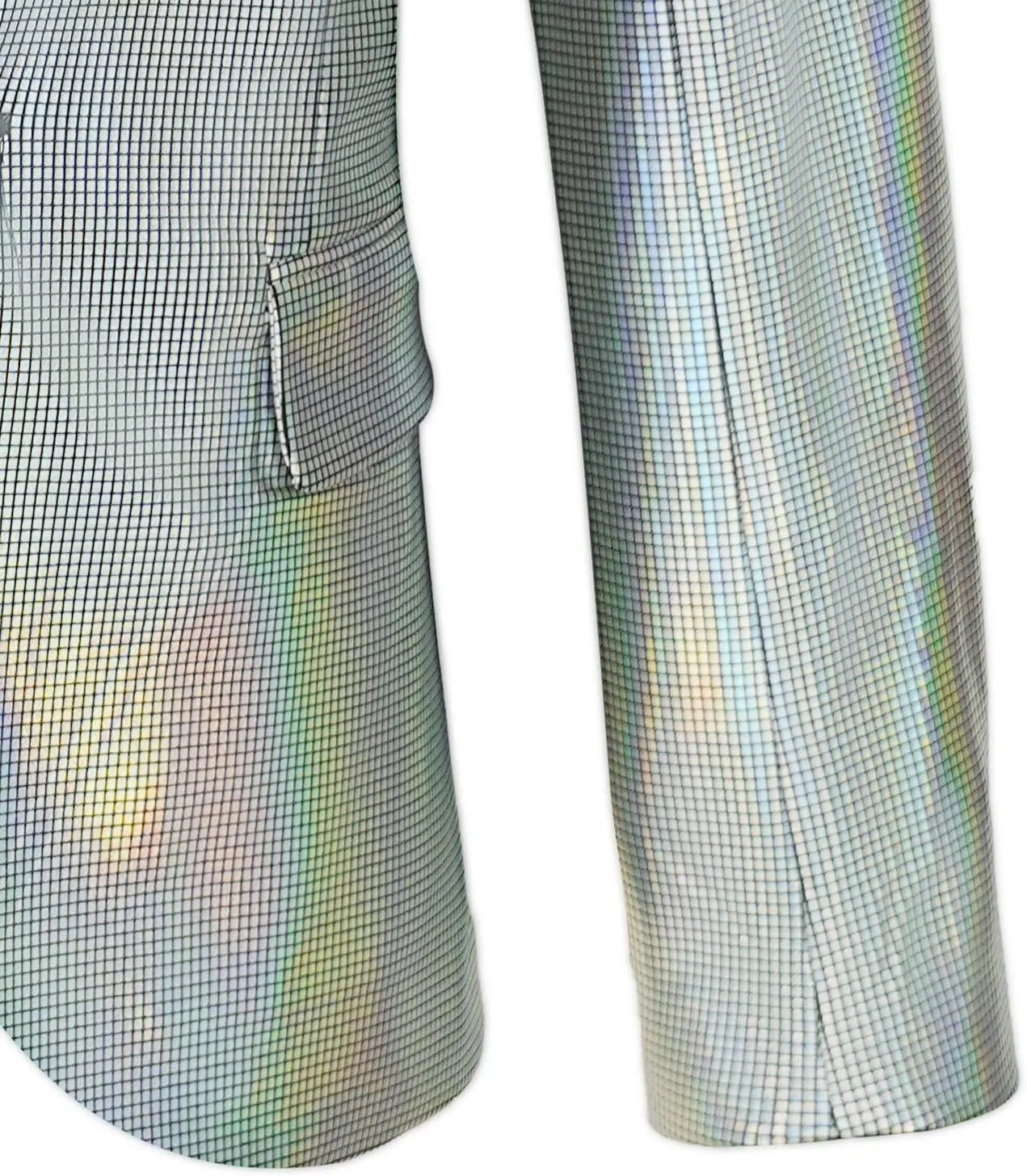 Men's 70s Disco Jacket Sequin Blazer Shiny Party Prom Outfit