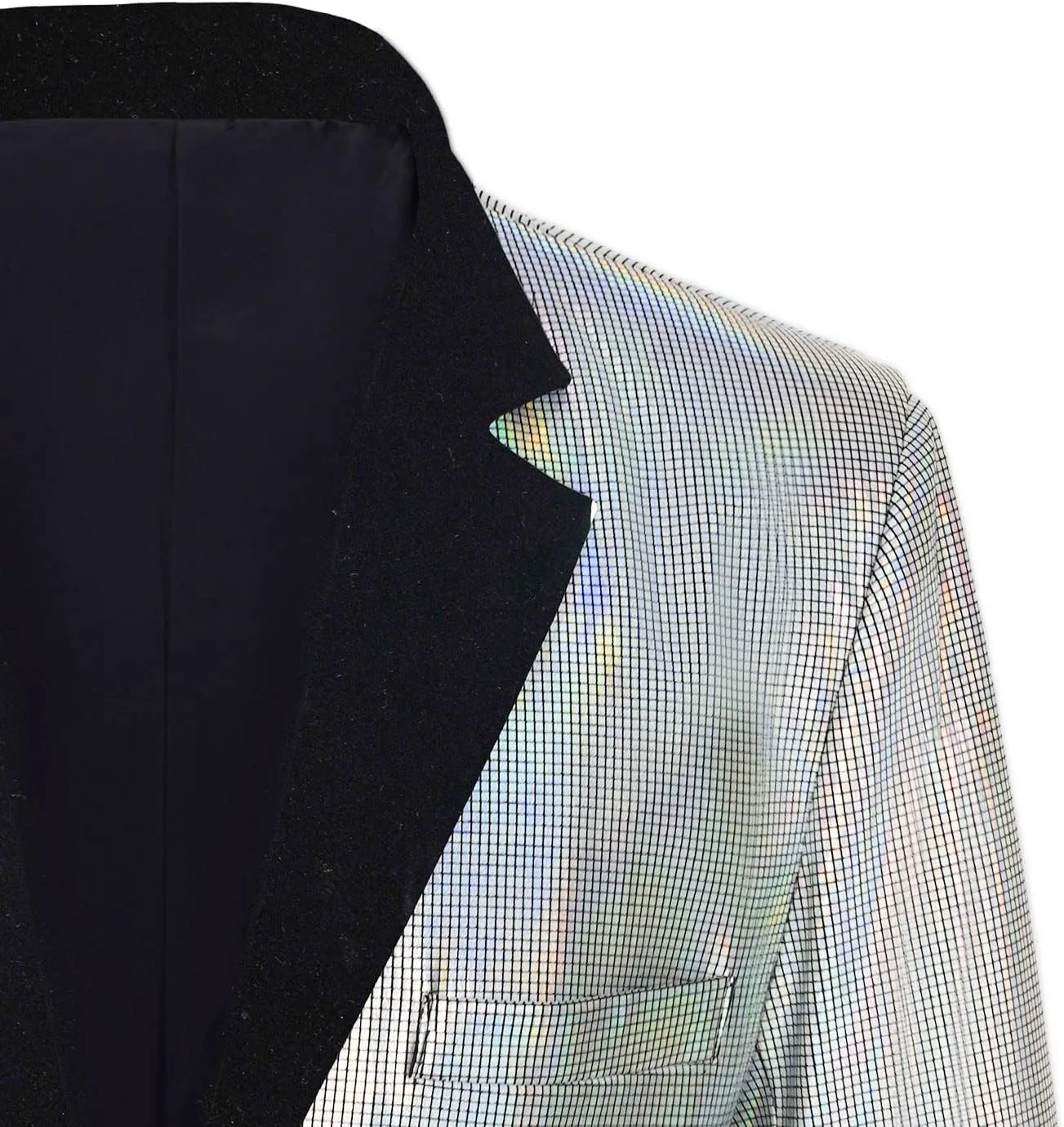 Men's 70s Disco Jacket Sequin Blazer Shiny Party Prom Outfit